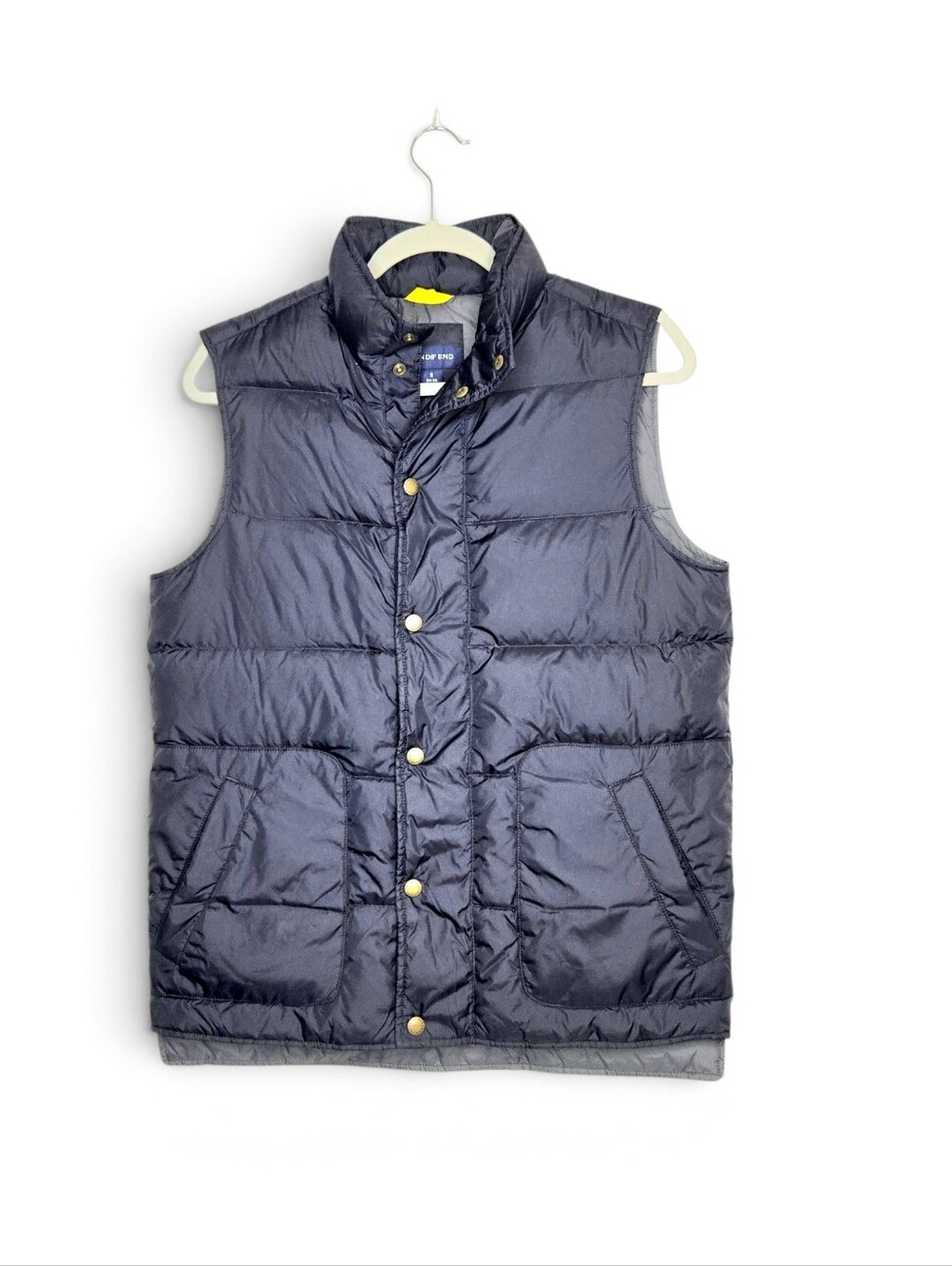 Lands' End Down Puffer Vest. Navy Blue. Small